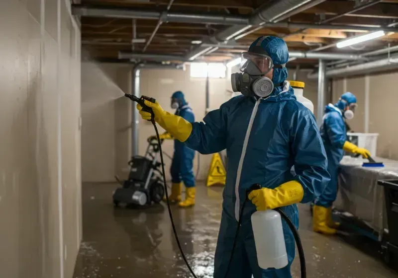 Basement Sanitization and Antimicrobial Treatment process in Millsboro, DE